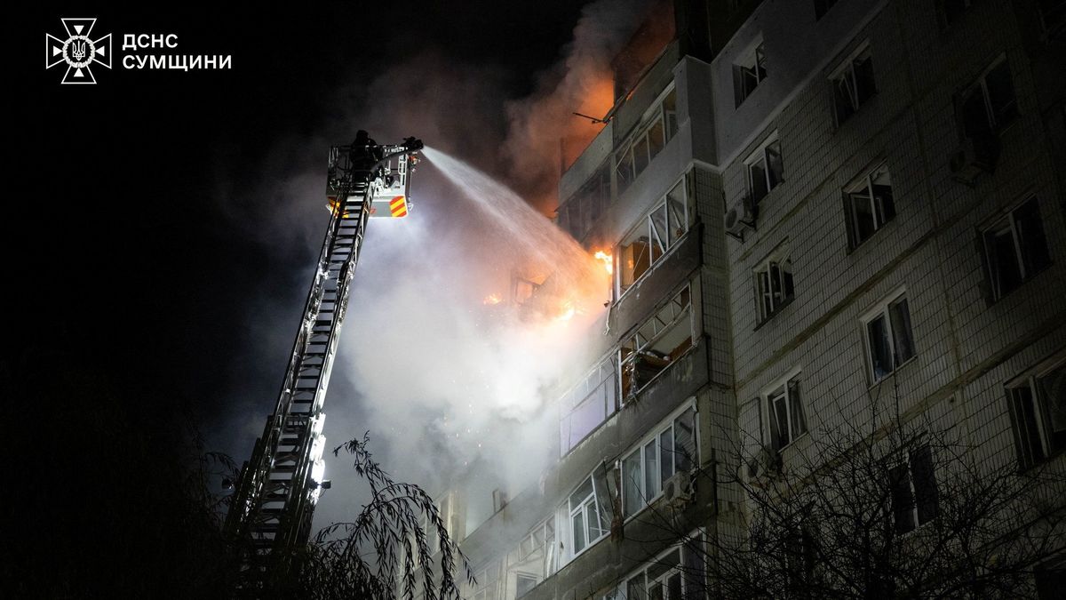 Nálet ruských dronů na Sumy si vyžádal nejméně dva raněné